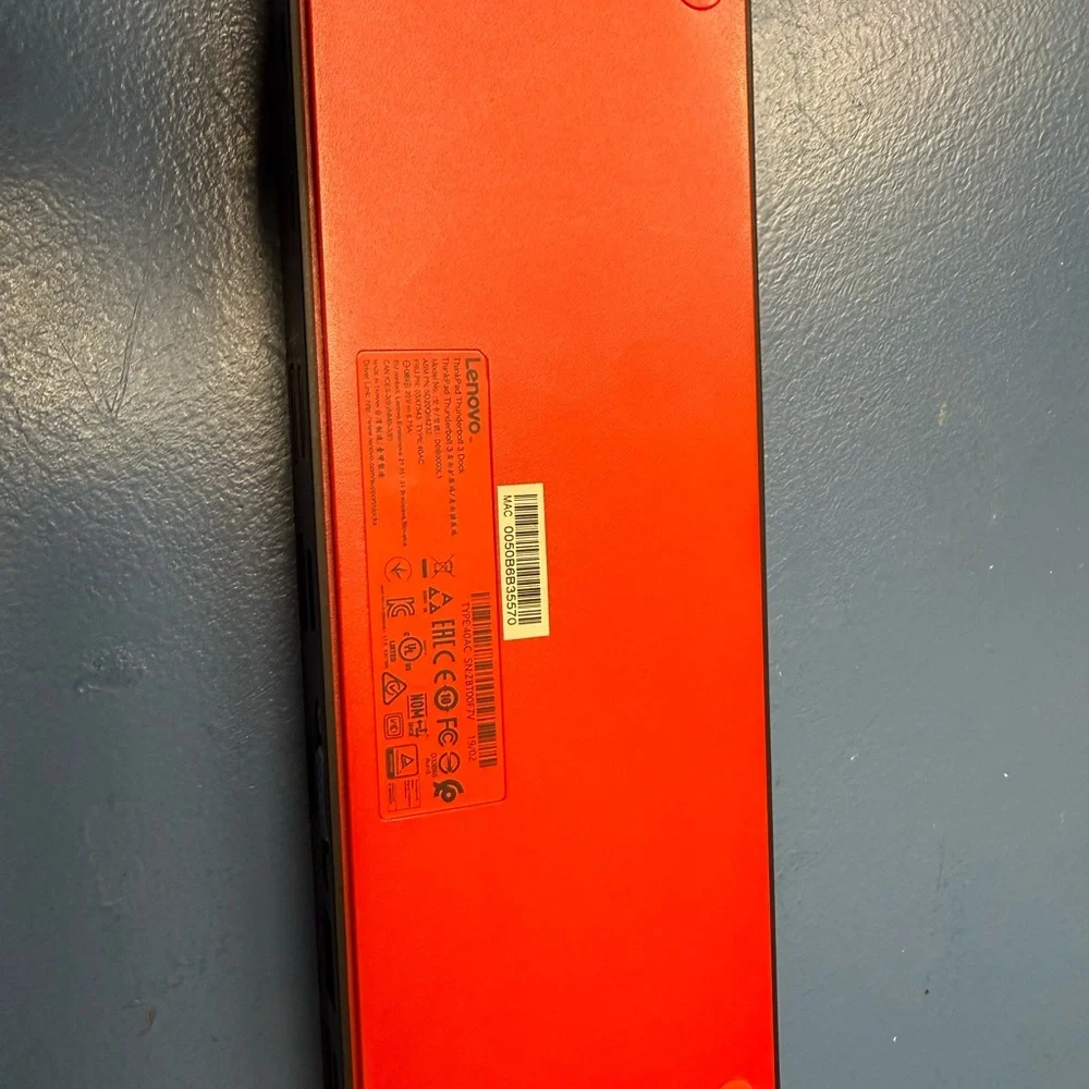 Lenovo Thinkpad Thunderbolt 3 Dock w/ AC Adapter (03 total- $50ea)